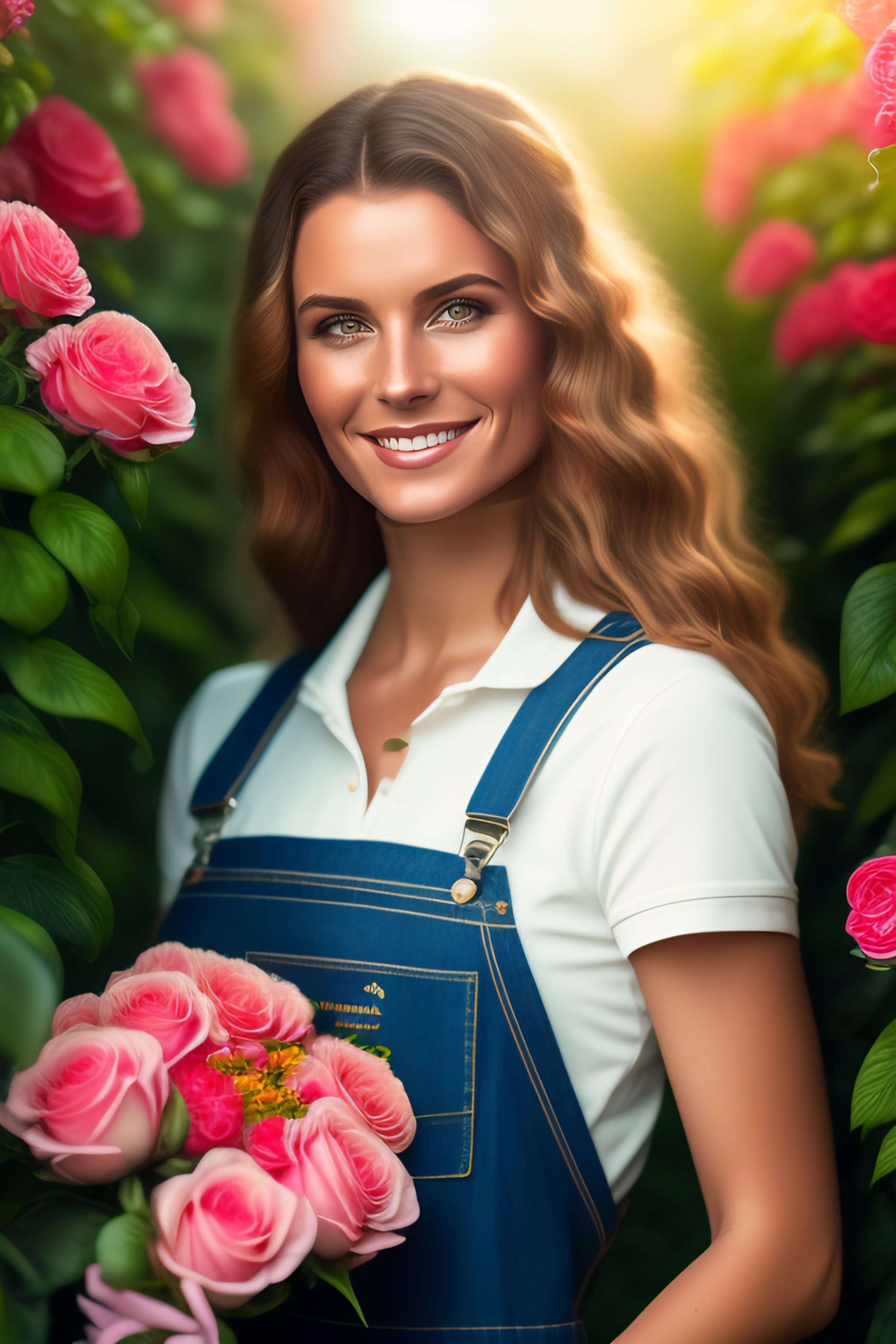 Greenhouse Gardening with a Young Woman