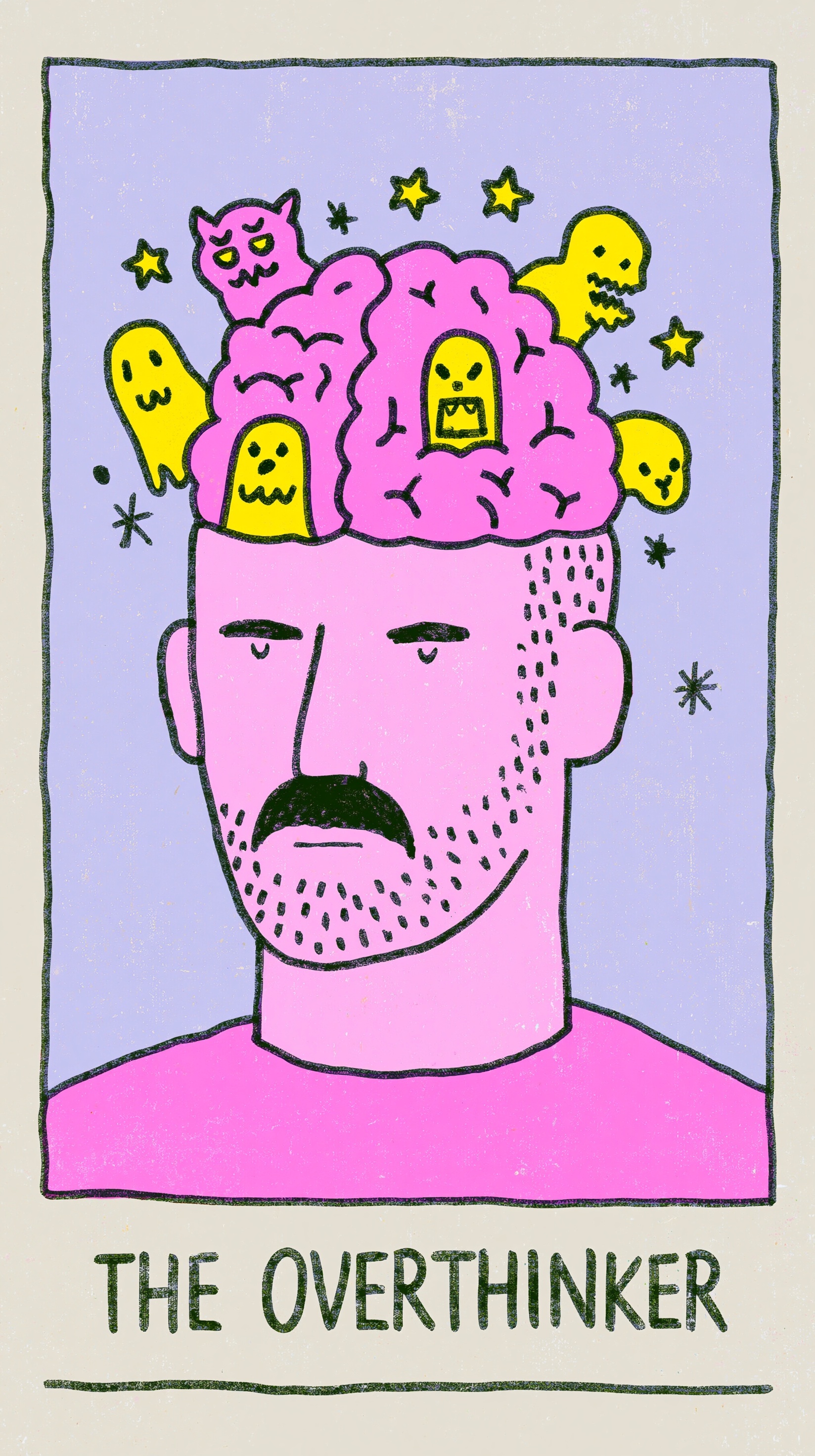 The Overthinker: Quirky Tarot Illustrations