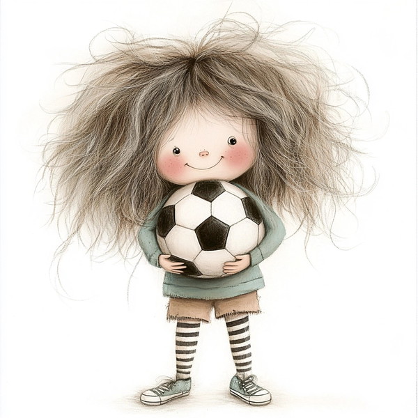 Whimsical Soccer Dreams: A Cute Adventure