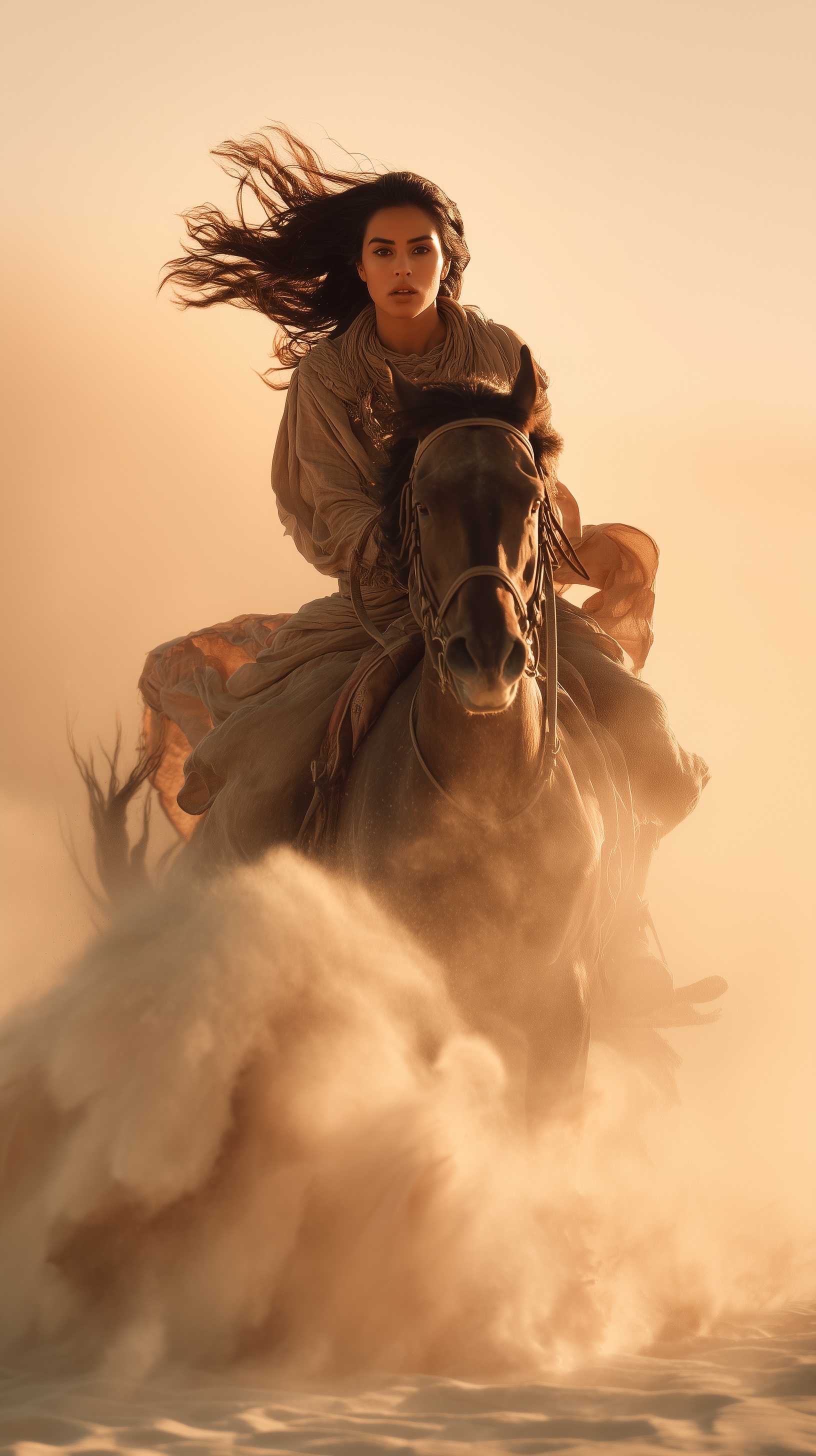 Determined Rider: Freedom in the Desert Dunes