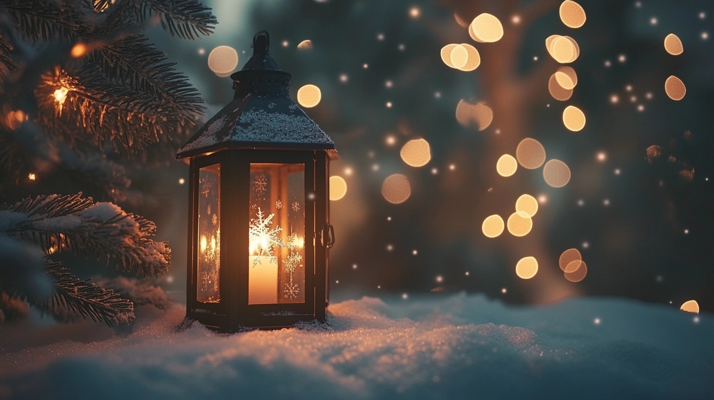 Enchanting Winter Lantern: Illuminate Your Holidays