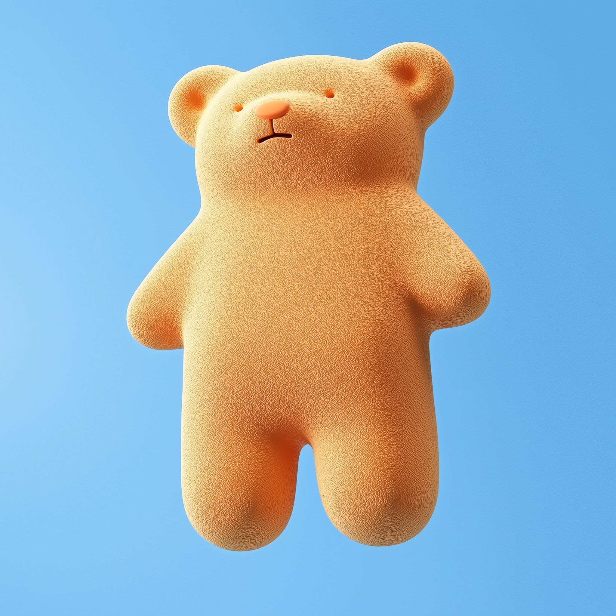 Premium Minimalist 3D Teddy Bear Icon Design