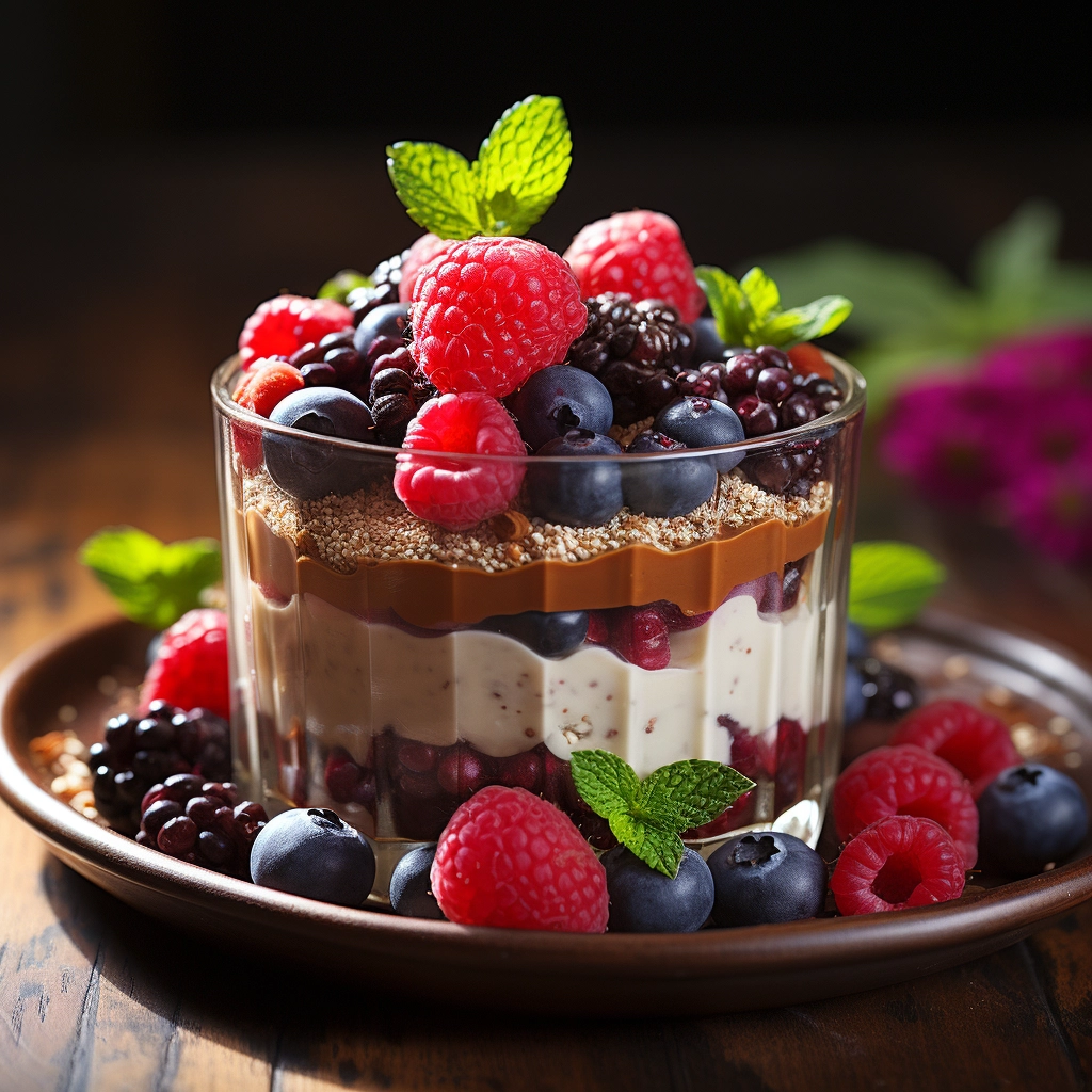 Delicious Chia Seed Pudding & Berries: Irresistible & Beautiful