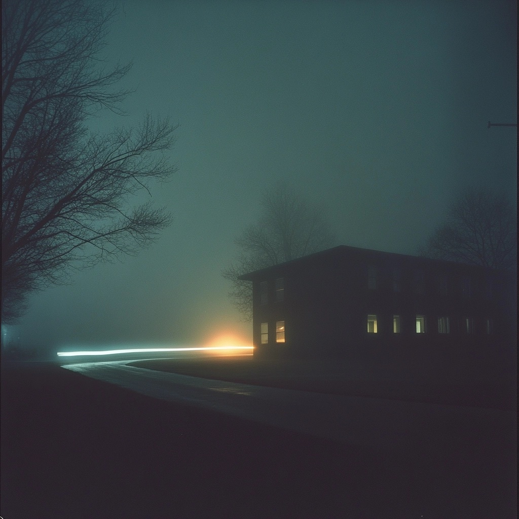 Dreamy Dark Night: Captivating Long Exposure Photo