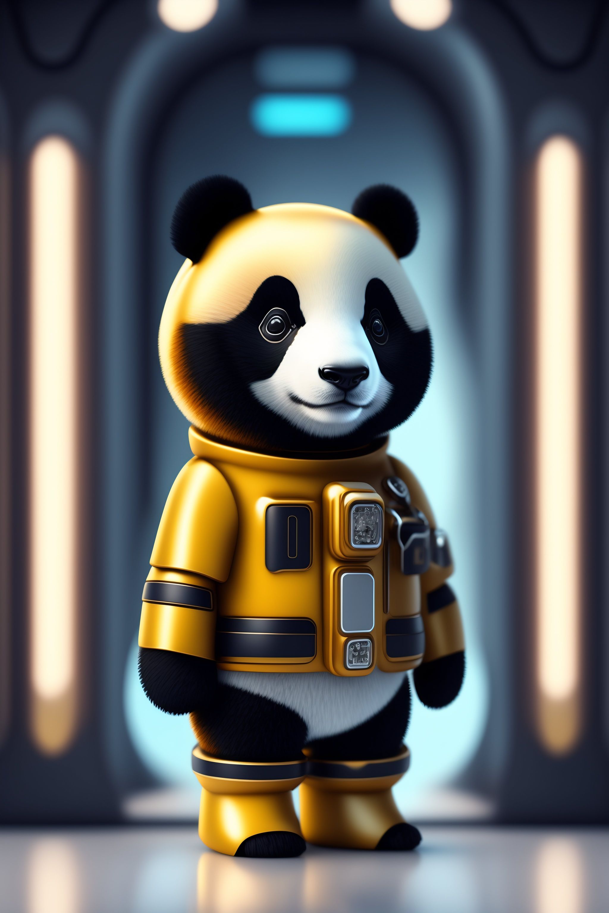 Lost Panda Robot: Detailed, Fashionable & Elegant