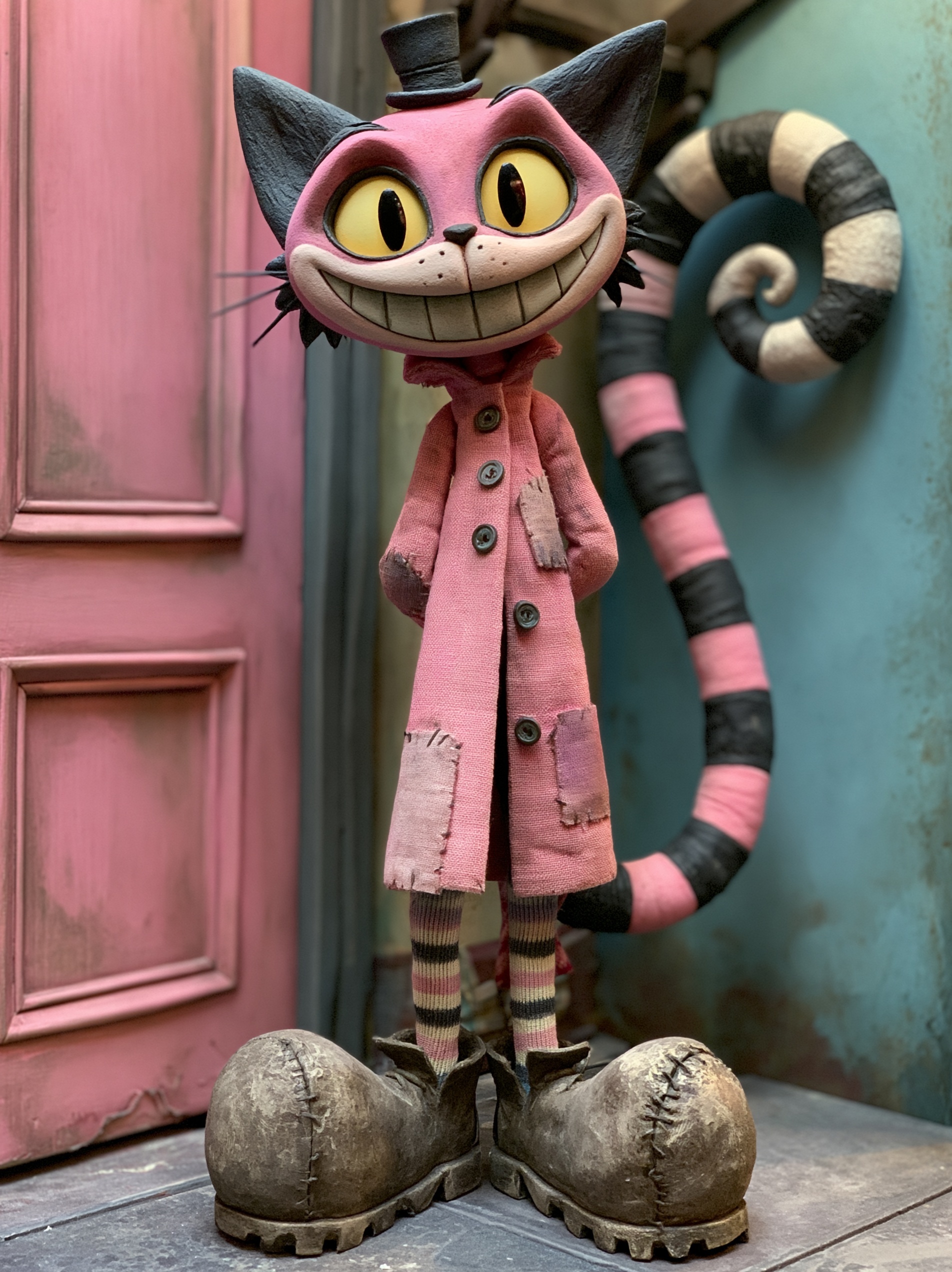 Whimsical Pink Cat Puppet: Adorable Charm Awaits!