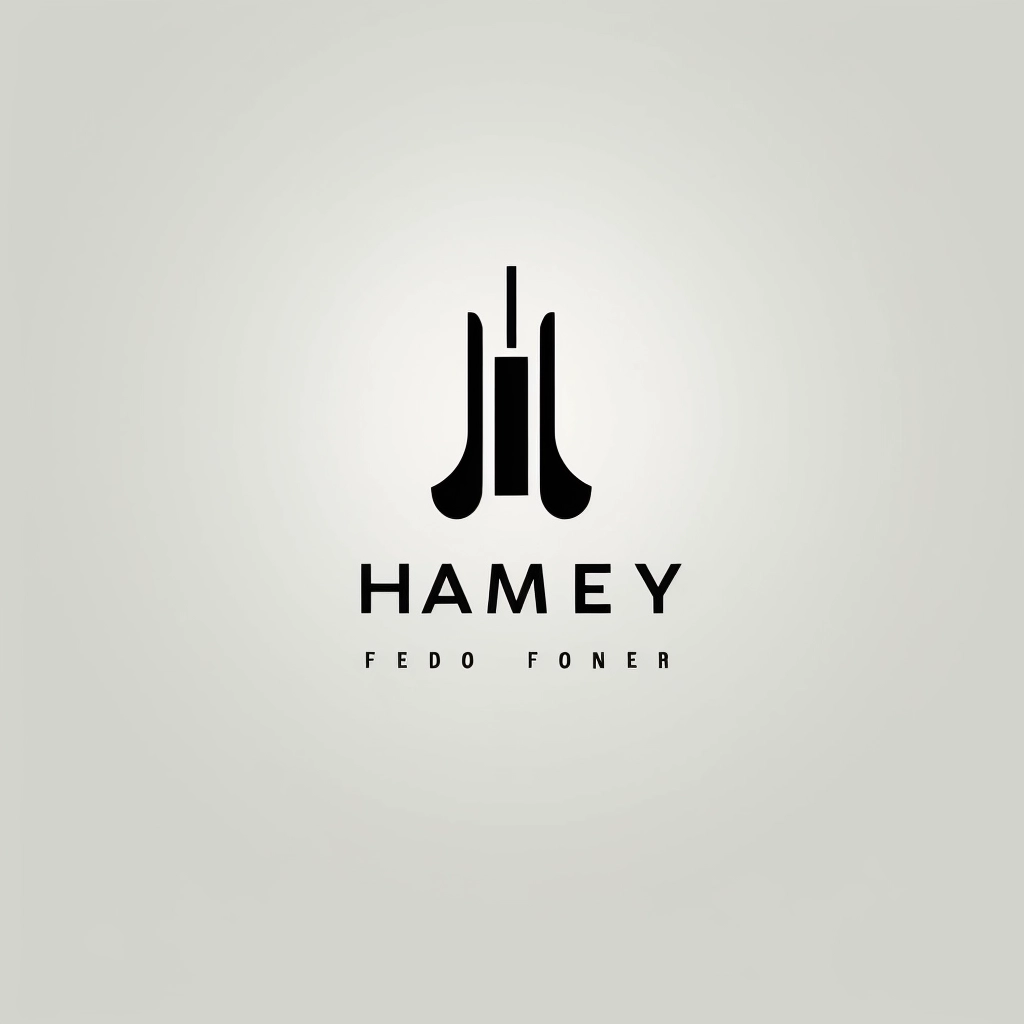 Minimalist Logo Design for Factory Website with Inverted Nail Shape & Industrial Elements