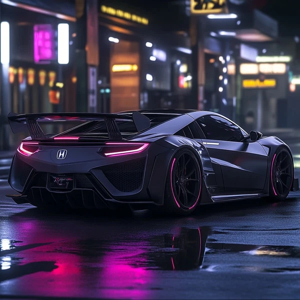 Revamped NSX NA1 Type R: Modern Curves & Lights