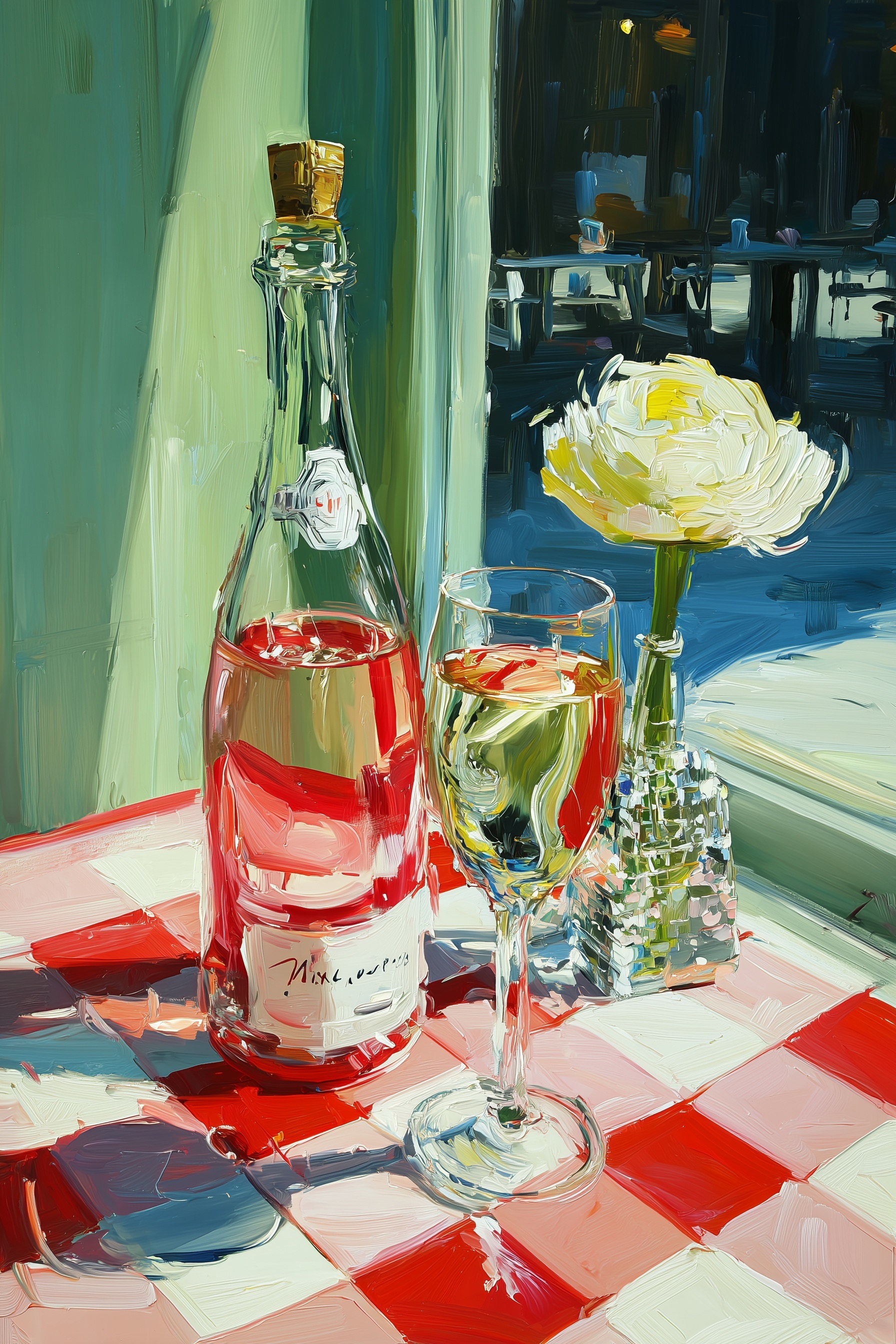 Chic Celebration with Sparkling Pink Champagne