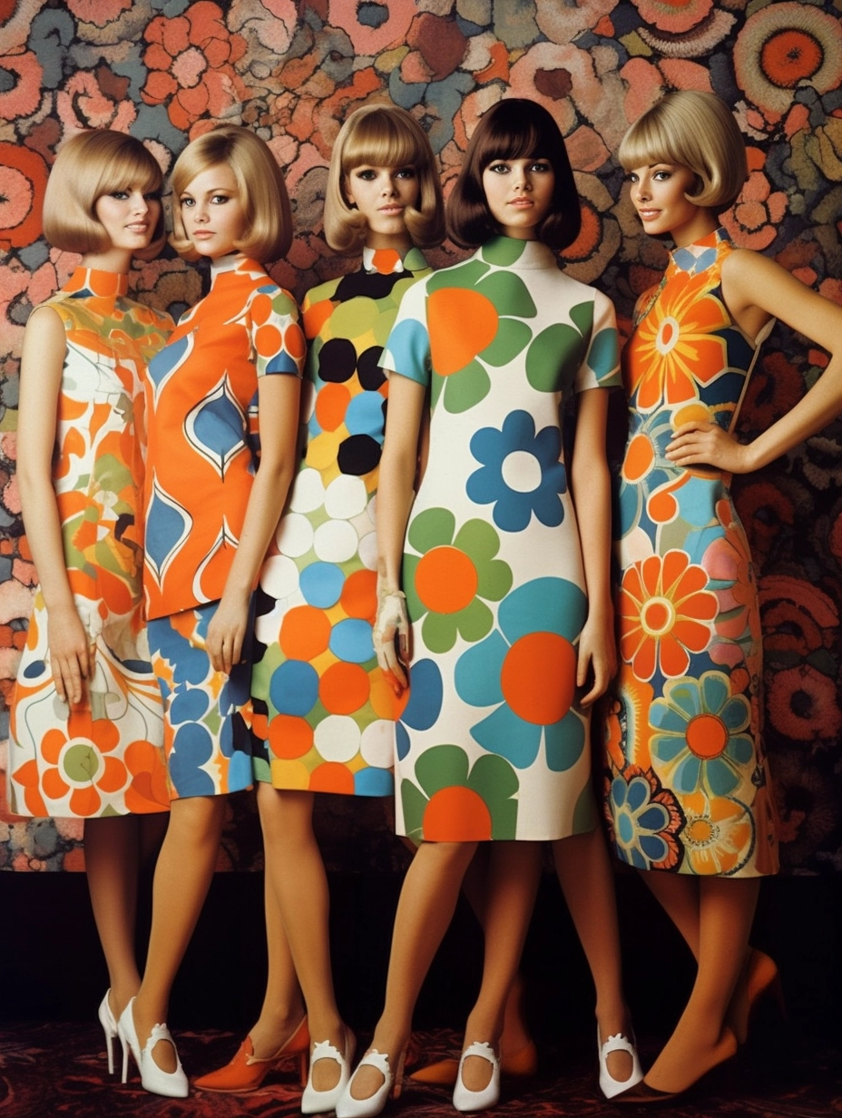 60s Abstract Pattern Dresses - Stylish & Attractive