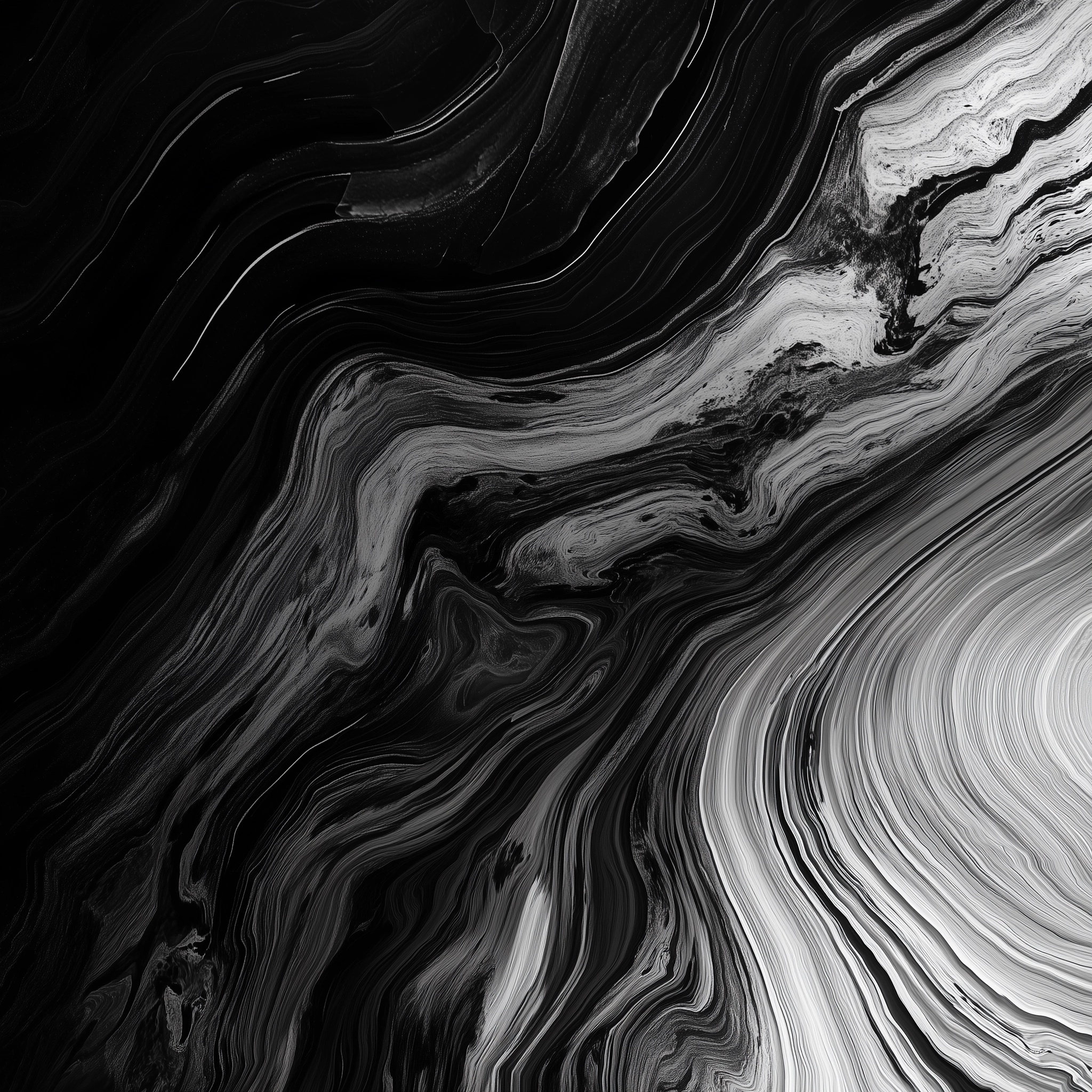 Abstract Black & White Texture in 4K Quality