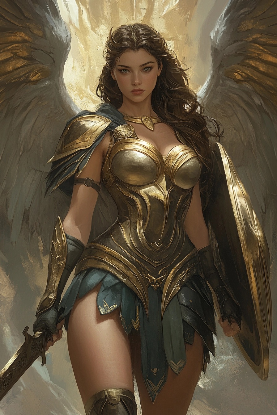 Epic Fantasy Art: Valkyrie Athena Portrait