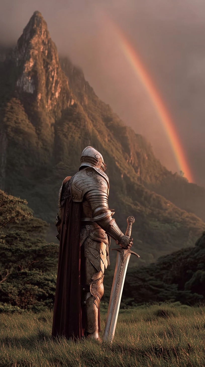 Heroic Guardian in Radiant Silver Armor