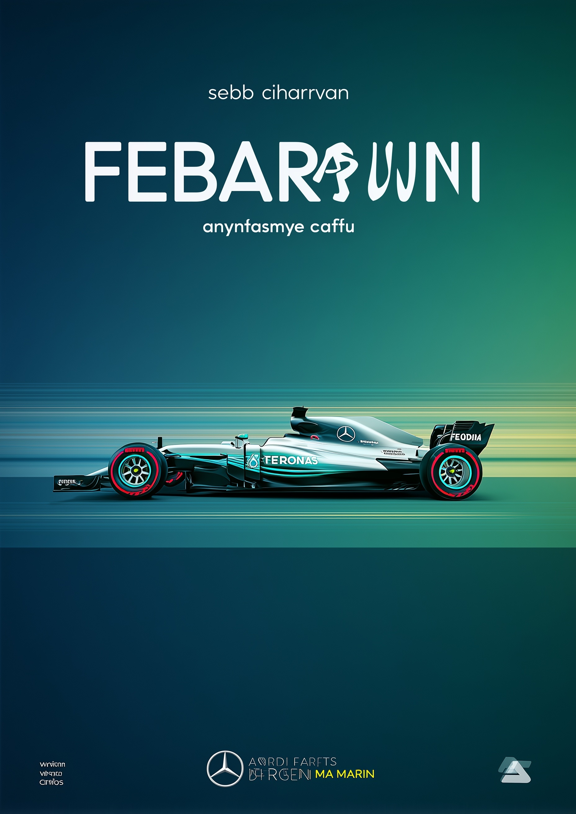 Dynamic Car Poster: Ferrari, AMG & Aston Martin