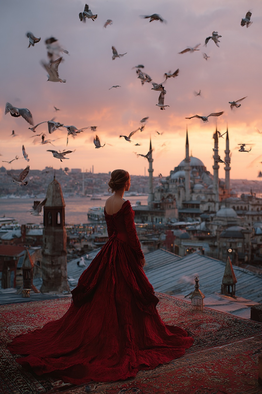 Twilight Dreams Over Istanbul's Rooftops