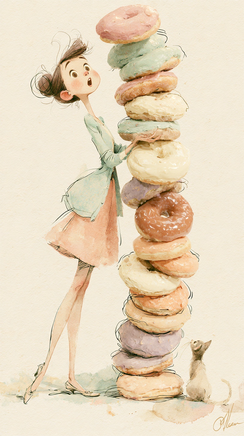 Whimsical Elegance: Donuts and Delight