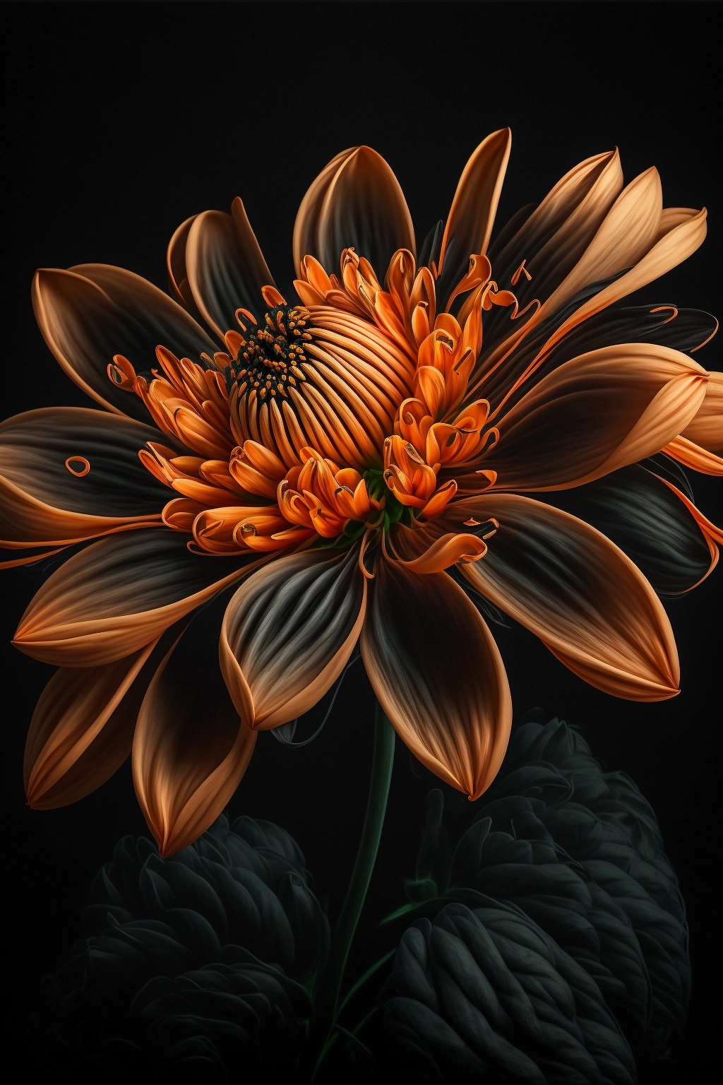 Stunning Orange Flower Macro Shot