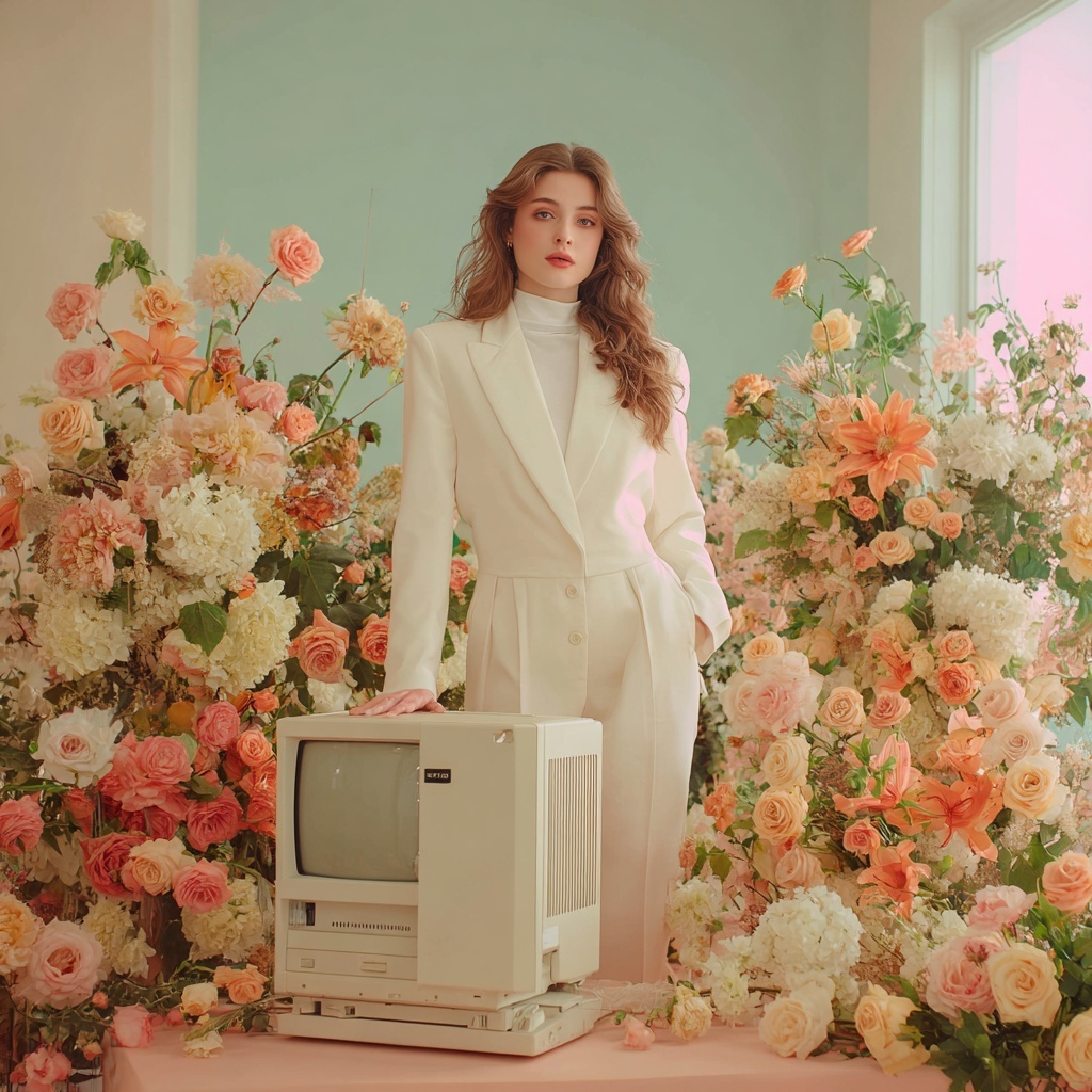 Pastel Dreams: Chic Elegance Meets Retro Vibes