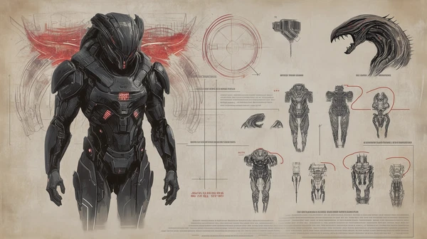 Fusion Armor: N7 Meets Yautja Warrior Design