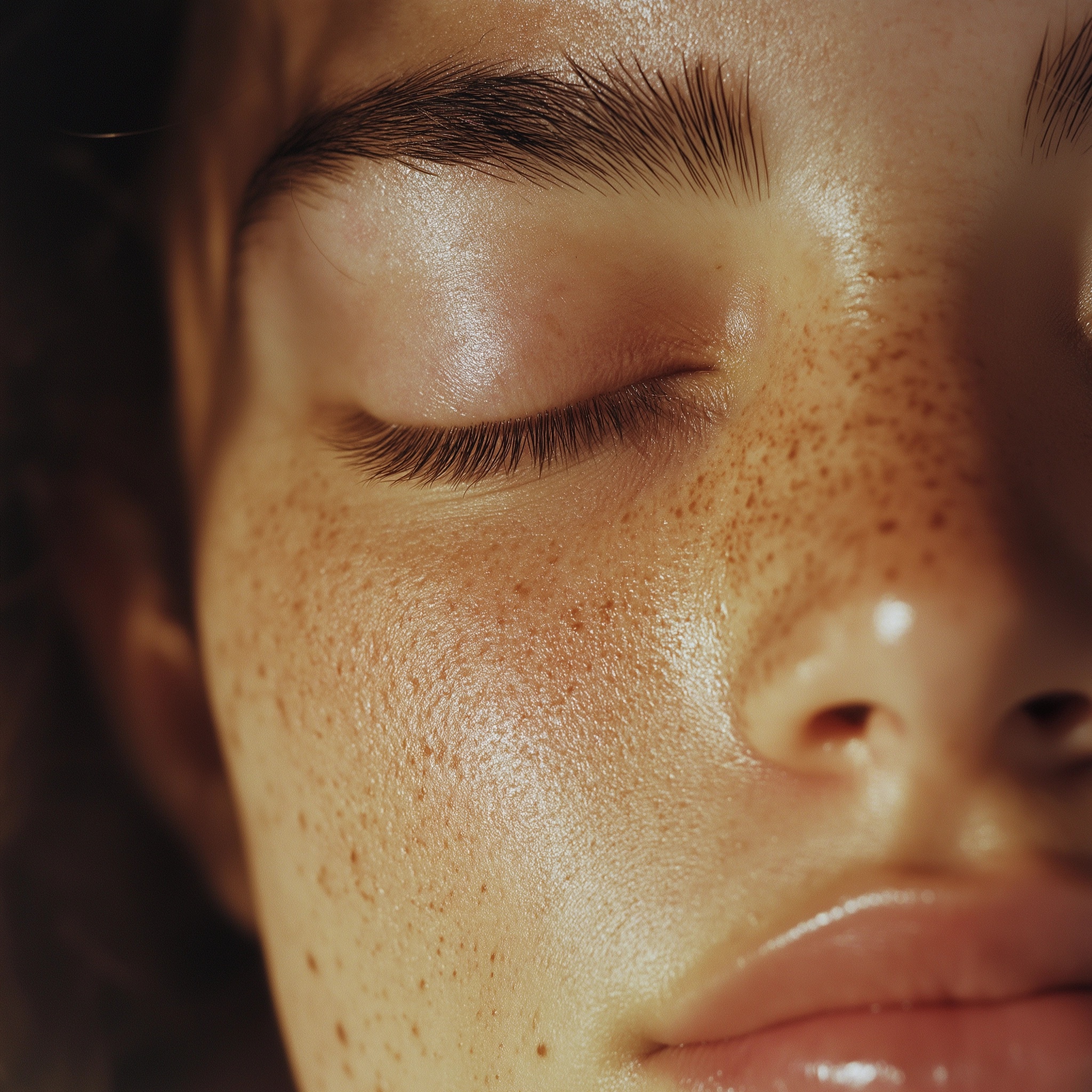 Intimate Close-Up: Capturing Human Beauty