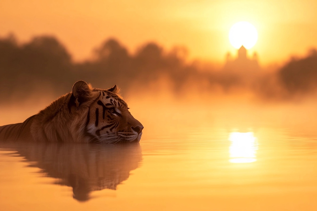 Serene Taj Mahal Sunrise: Elegance Awaits