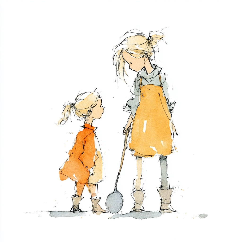 Brave Girls in Watercolor: Protectors of Imagination