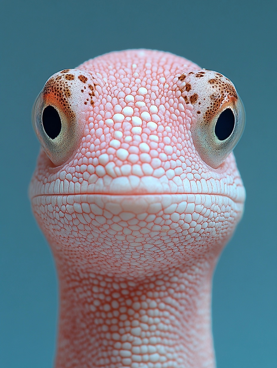 Unique Pufferfish Art on Blue Background