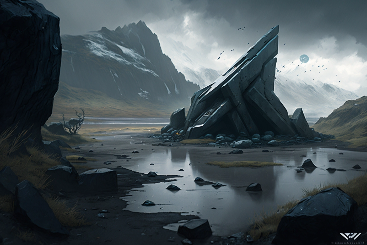 Sci-Fi Environments Inspired by Death Stranding