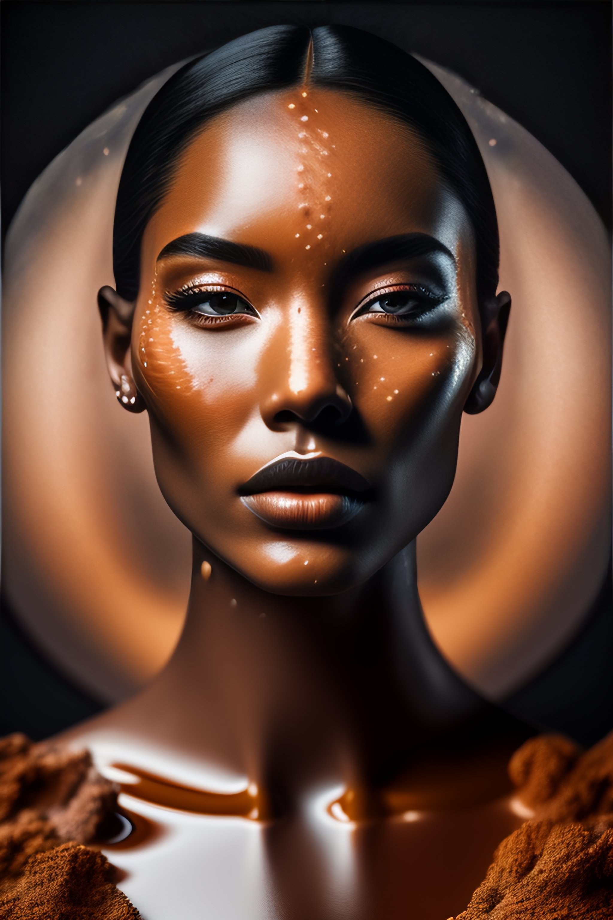 Hyperrealistic 3D Portrait of Beautiful Woman