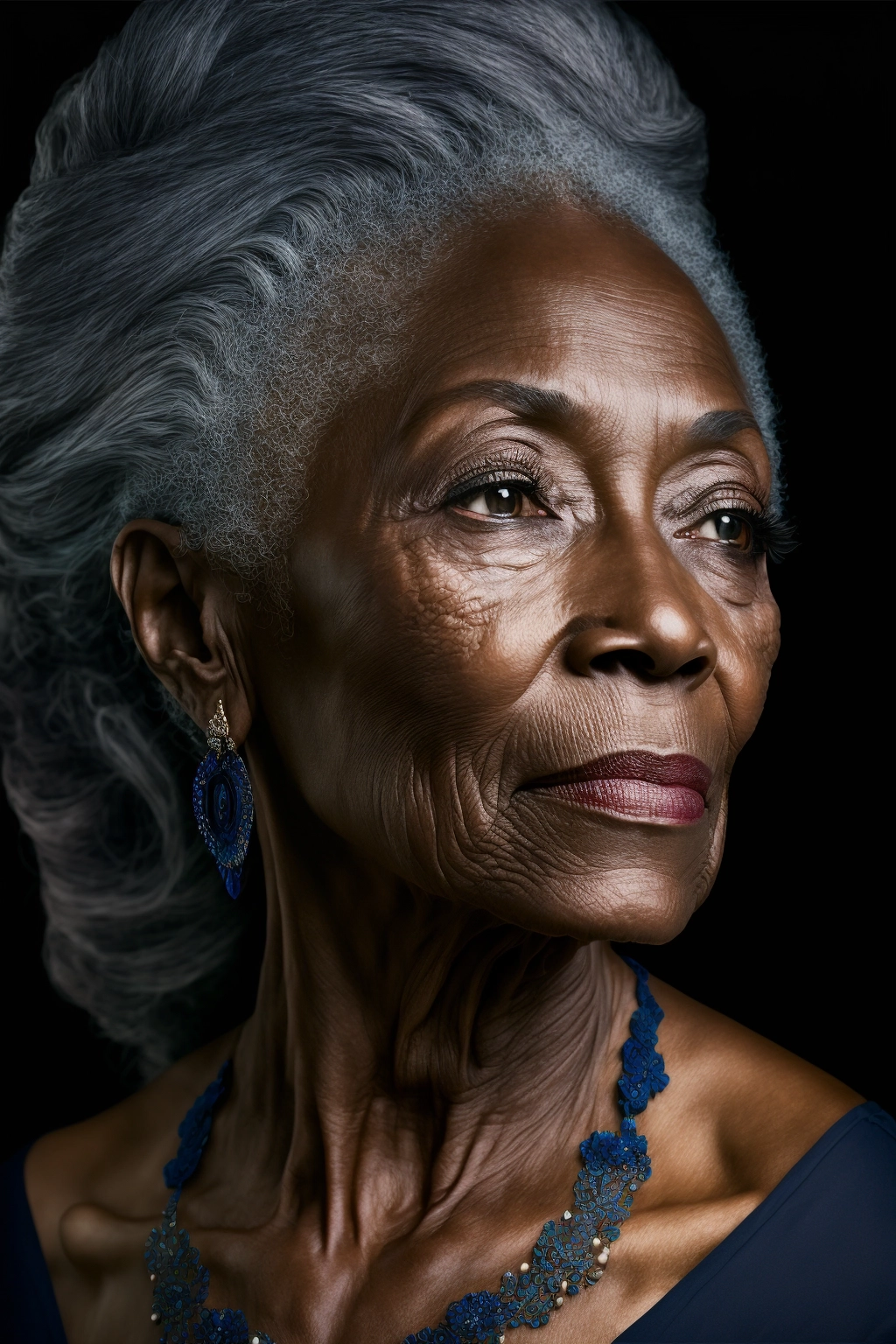 Capturing the Elegance of an Aged Black Supermodel