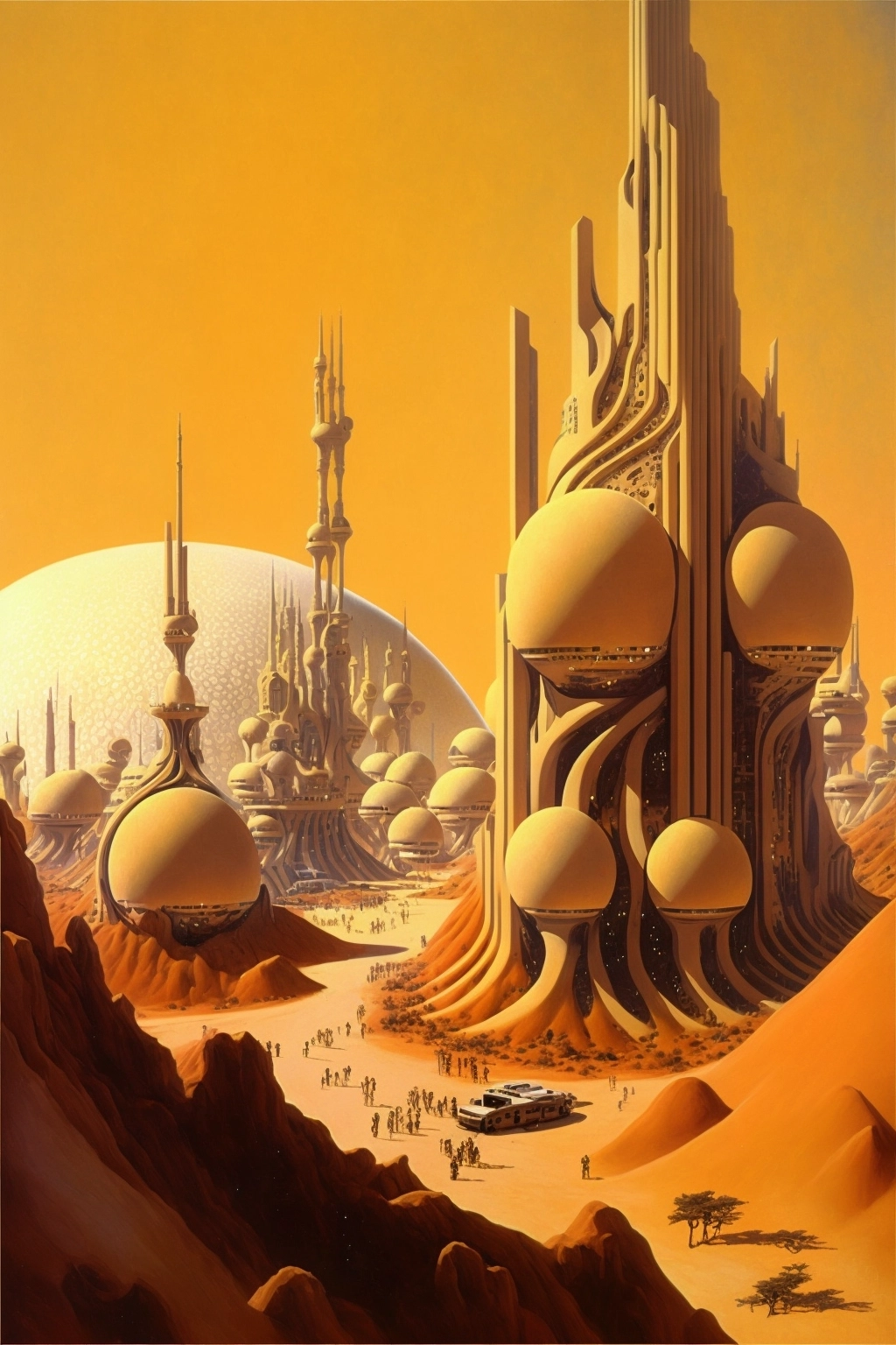 Venus Colony: Futuristic Dutch Angle Concept Art