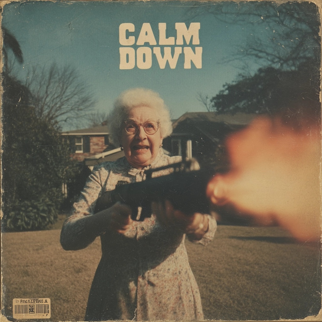 Vintage Vibes: Grandma vs. Squirrel Showdown