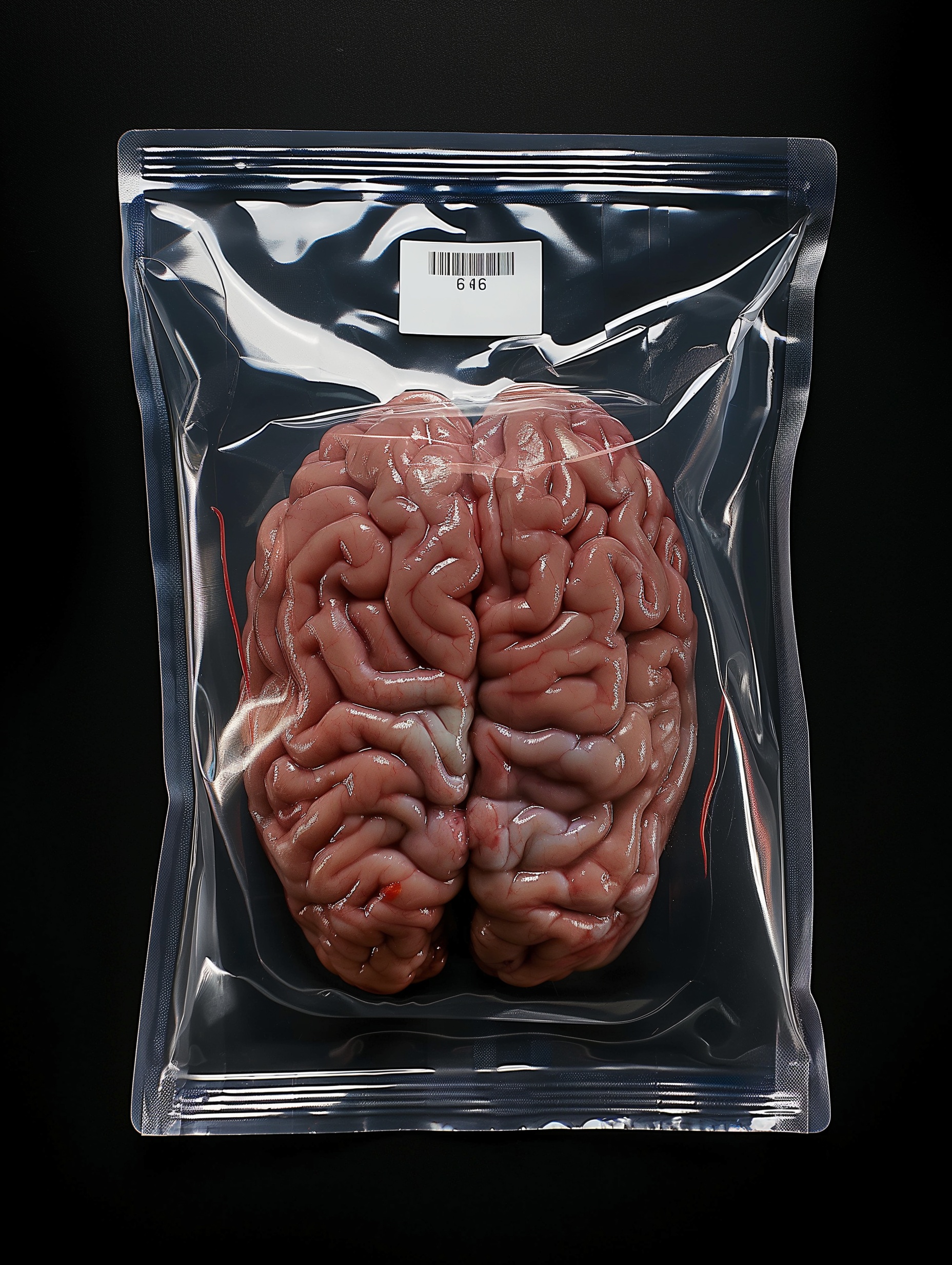 Translucent Brain Ziplock Bag - Studio Product Photo