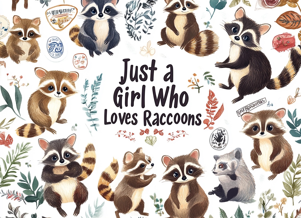 Just a Girl Who Loves Raccoons - Adorable Album Art