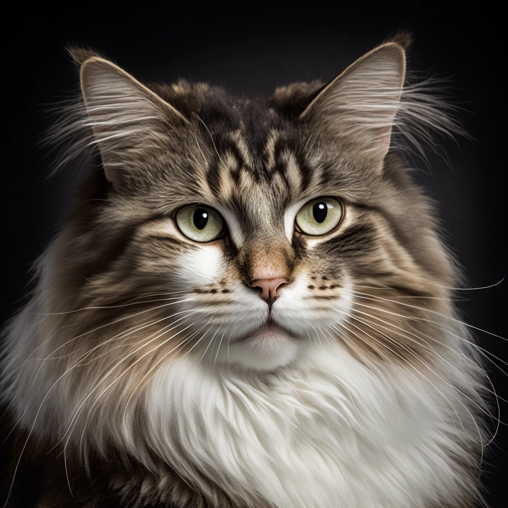 Exquisite 4K Norwegian Forest Cat Photo