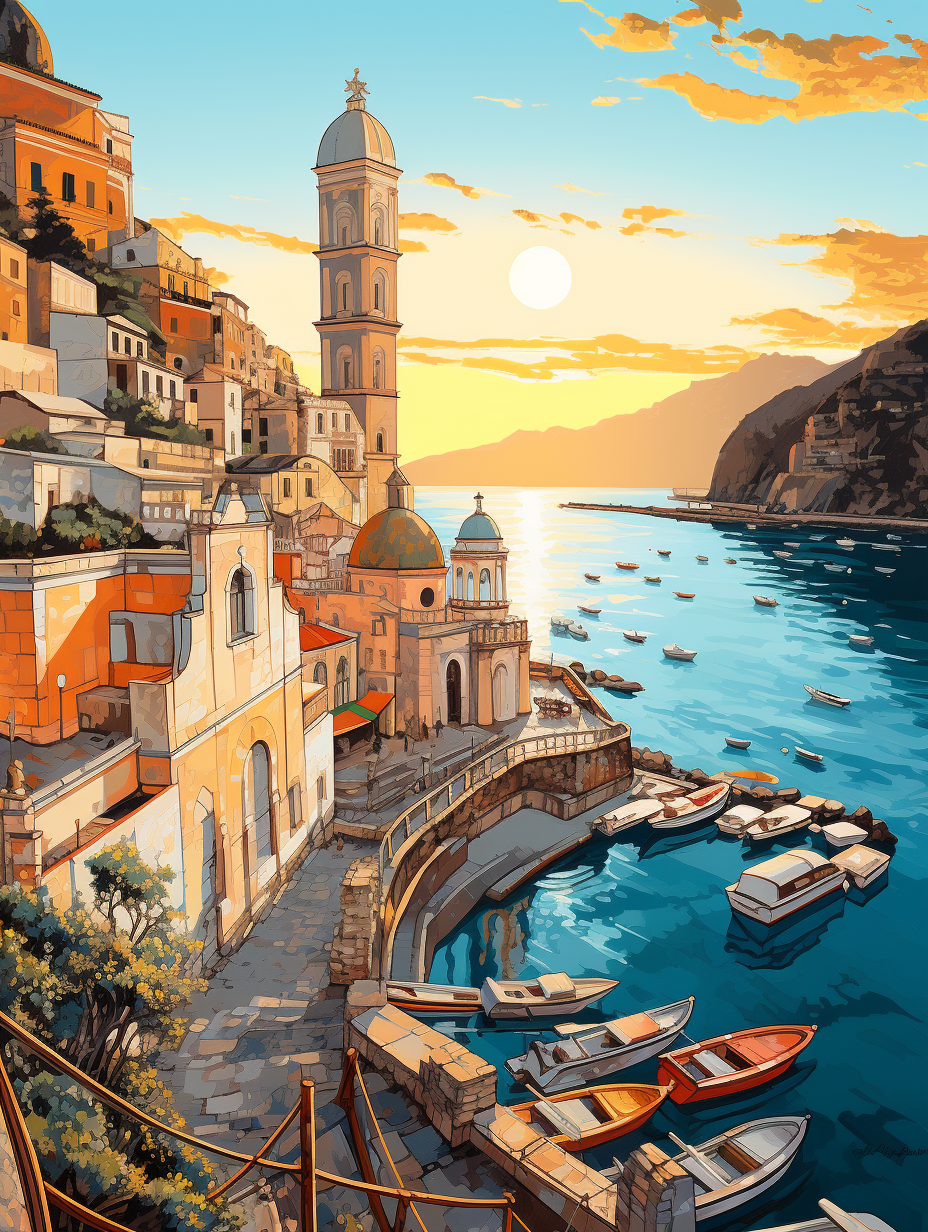 Explore Italy's Amalfi Coast - Yachts at Dawn in Atrani