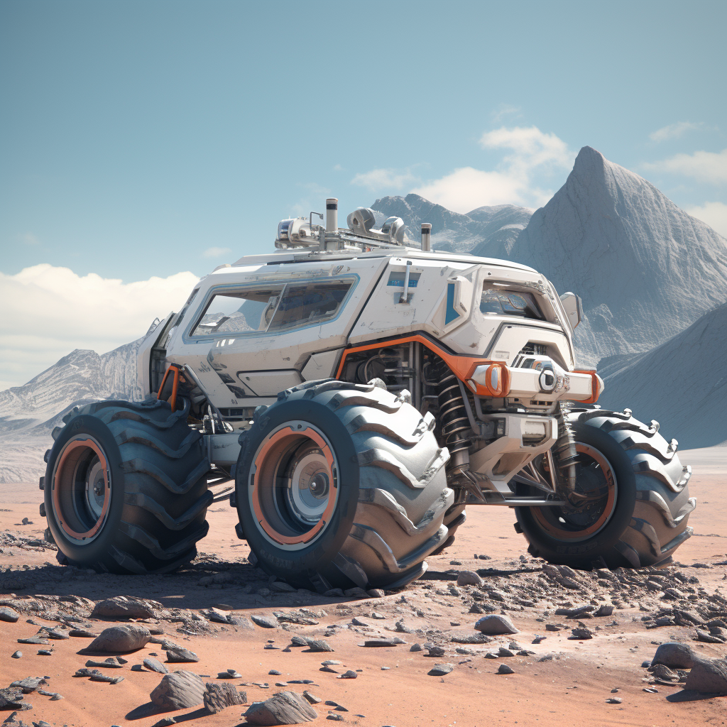 Inventive ATV Designs by Lois Van Baarle - Realistic Tires, Eerily Creased & Transavanguardia Style