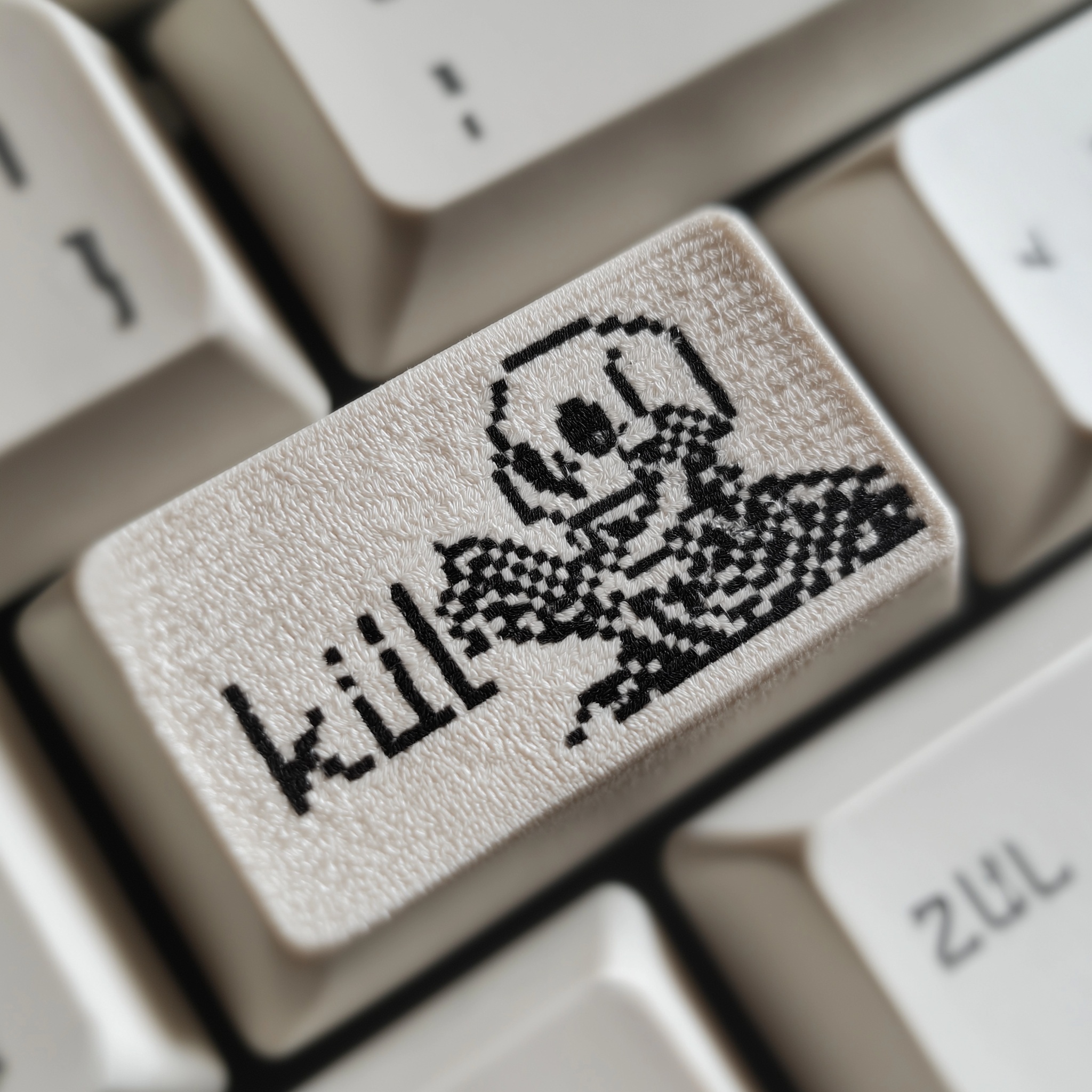 Clavier Squelette : Design Pixel Art Épuré