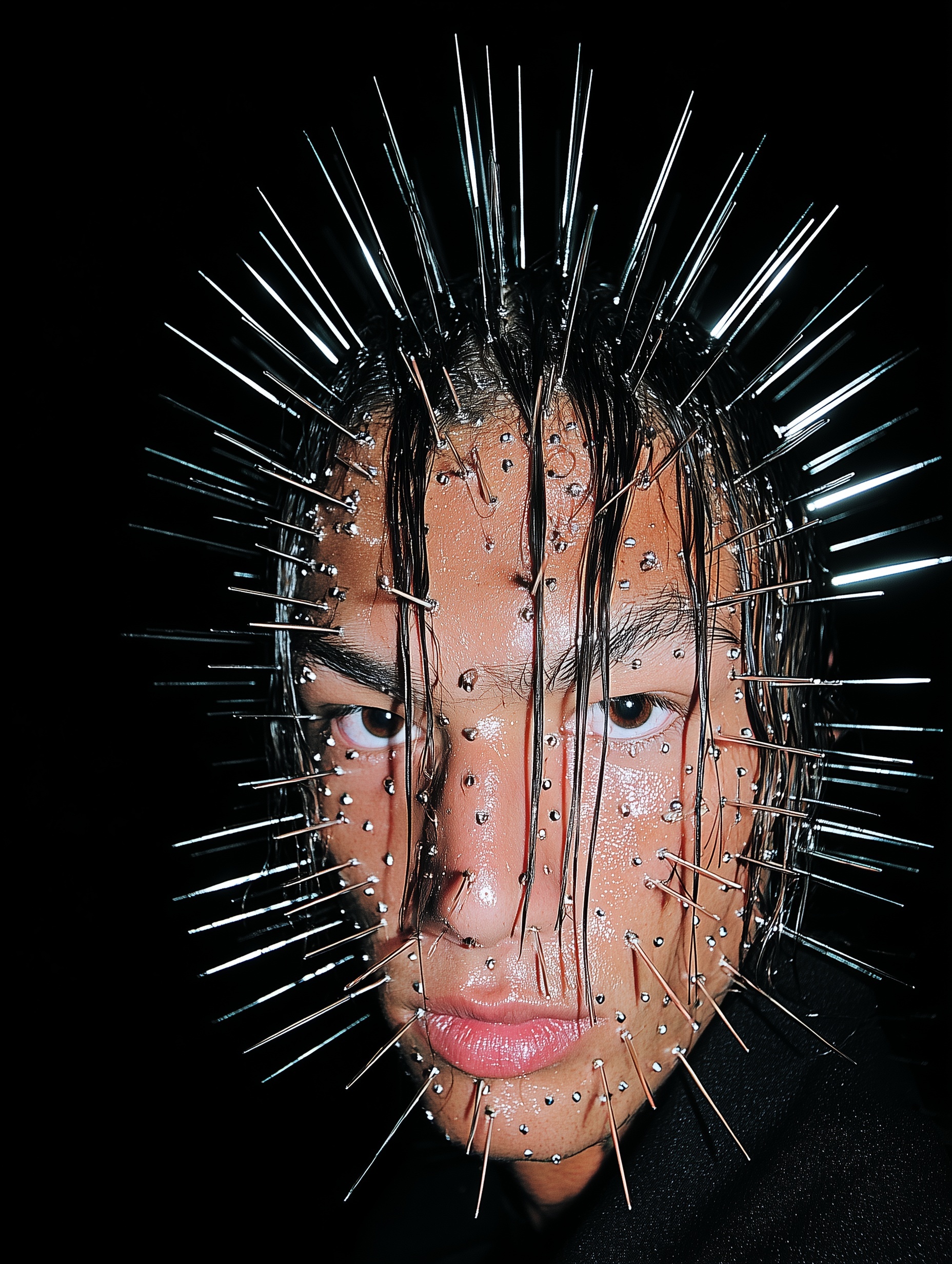 Stunning Androgynous Model: A Brutalist Portrait