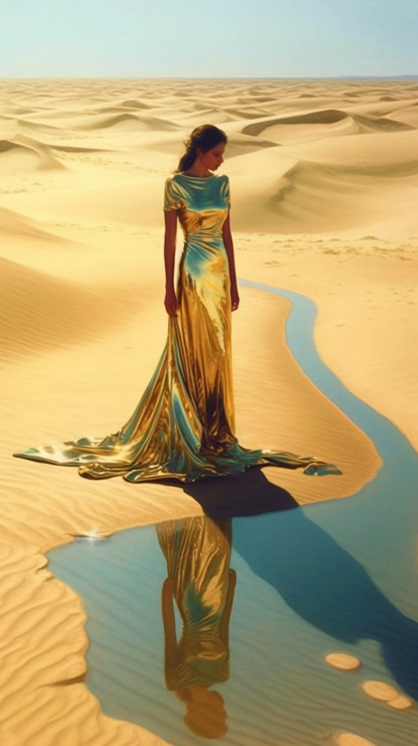 Shimmering Satin: A Dreamy Desert Photoshoot