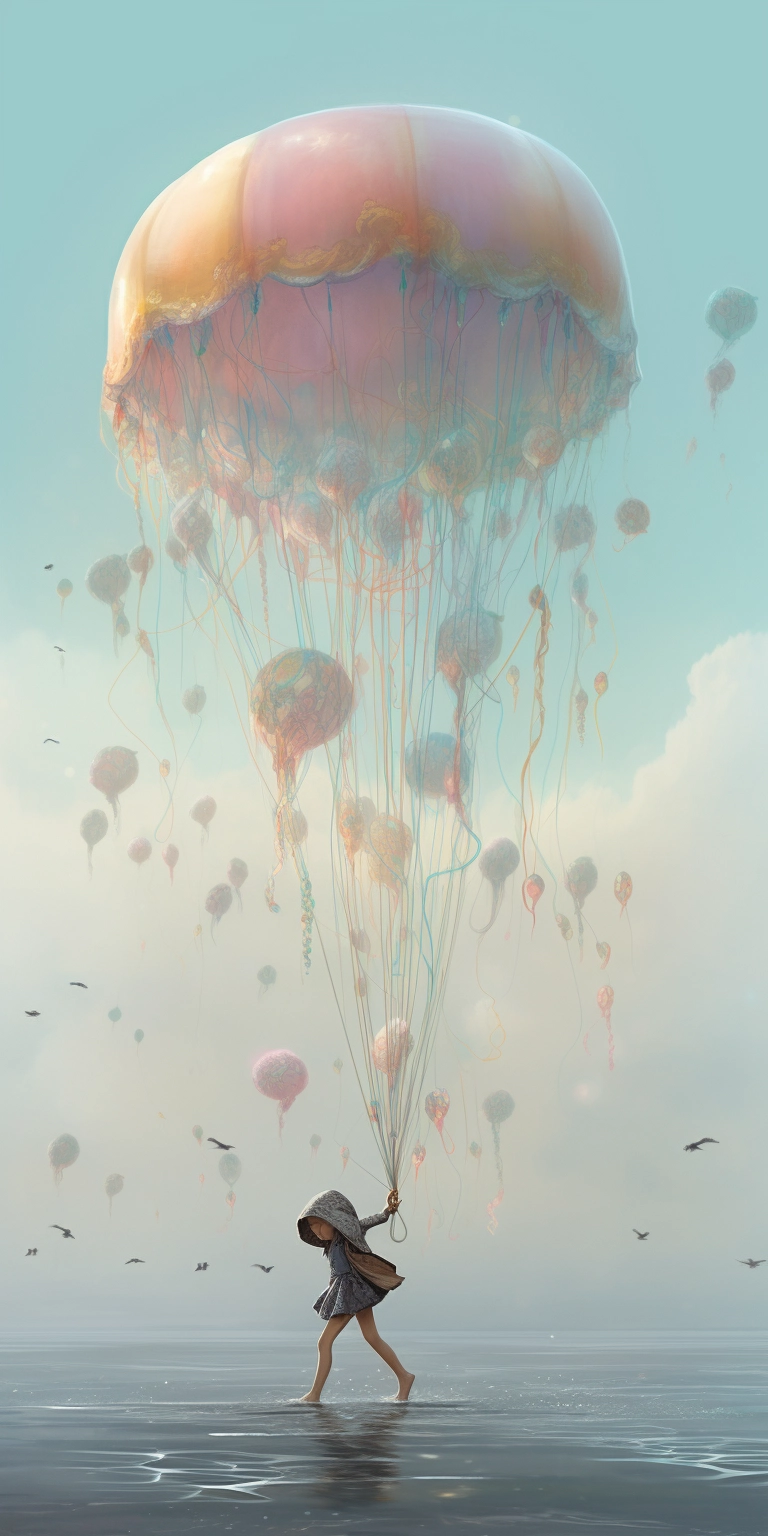 Gem-Studded Flight: A Pastel Fantasy