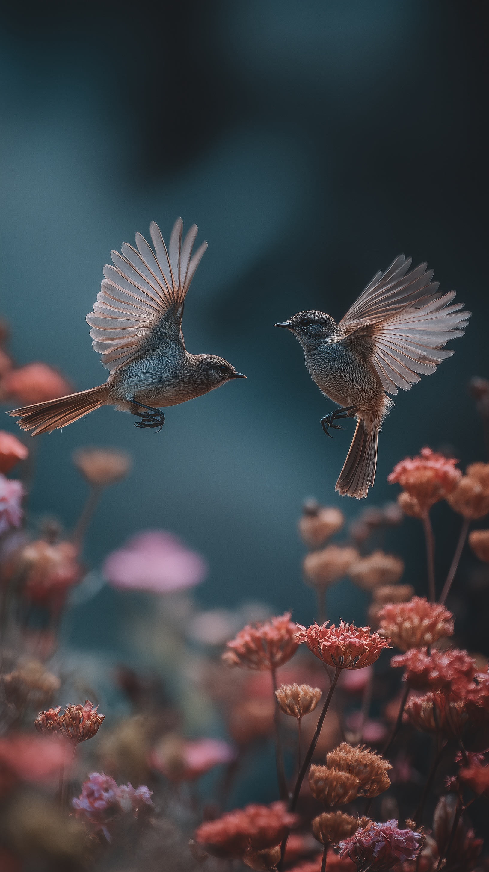 Birdwatching Bliss: Flycatchers in Floral Paradise