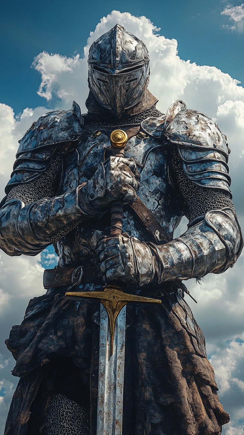 Epic Fantasy Knight Art: Detailed Concept Design