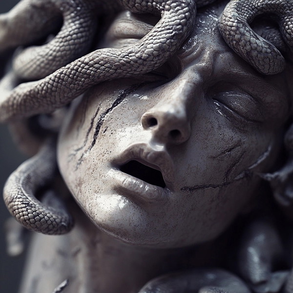 Medusa's Defiance: Power in Mythical Art