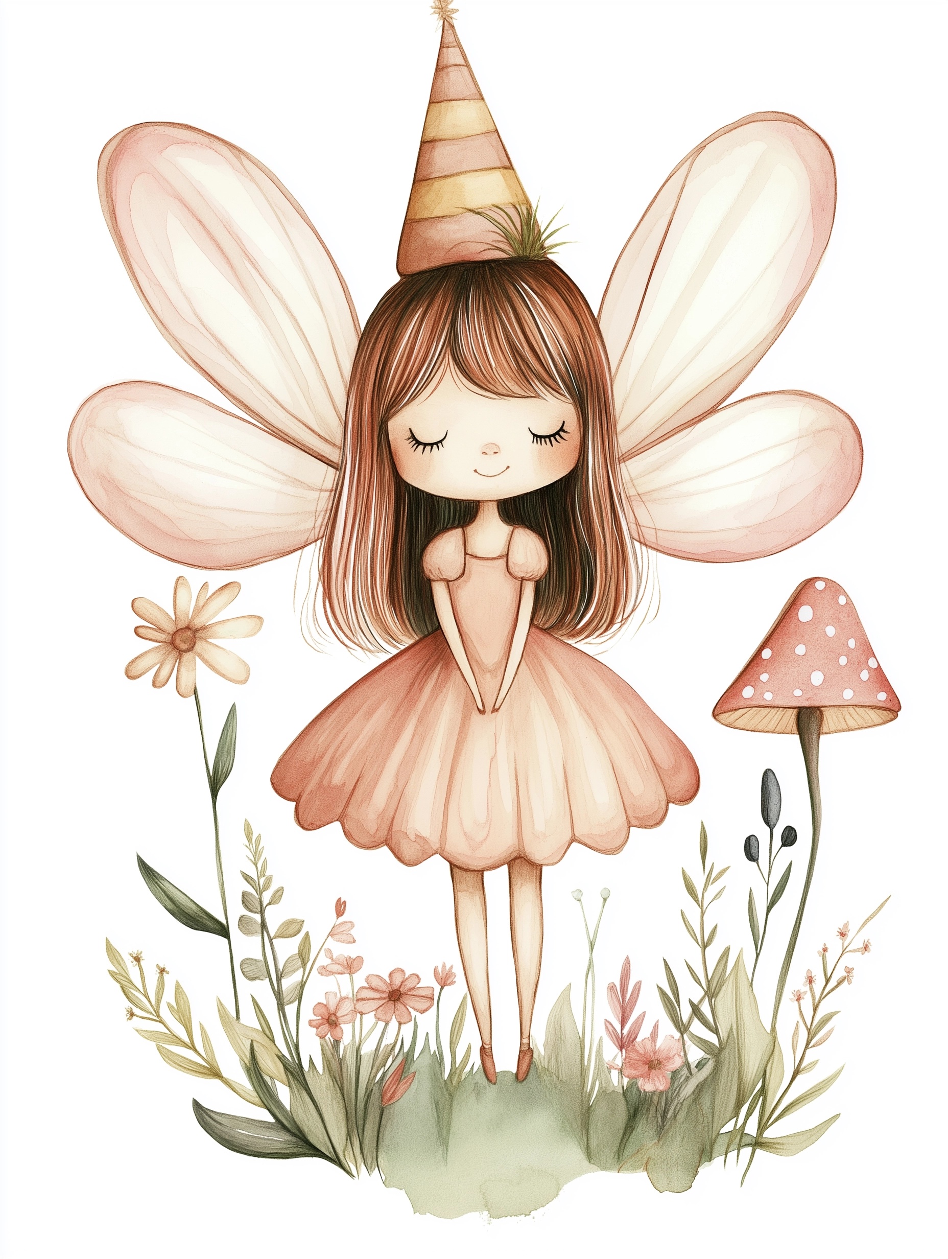 Whimsical Birthday Fairy Clipart for Celebrations