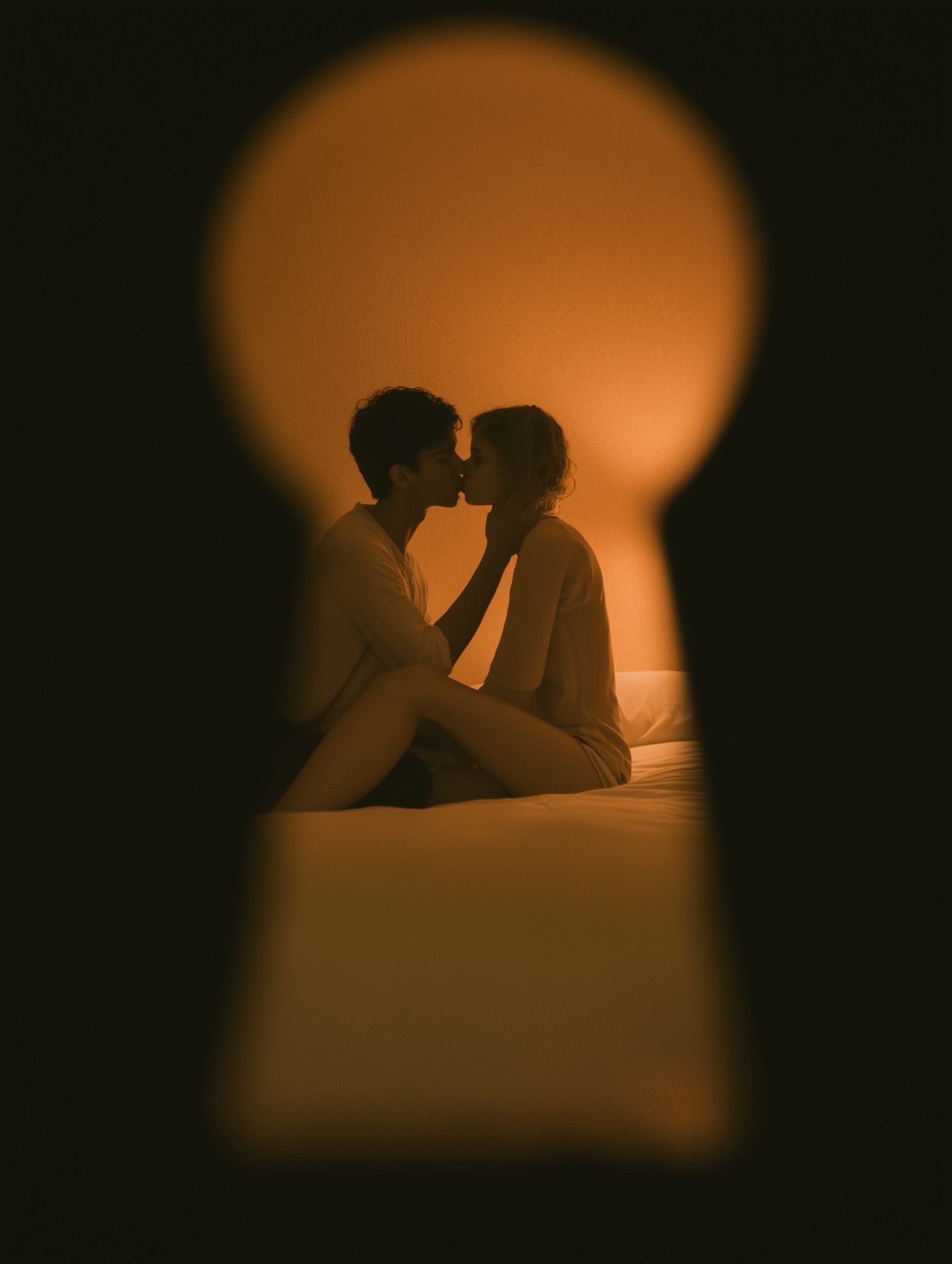 Intimate Moments Behind a Keyhole