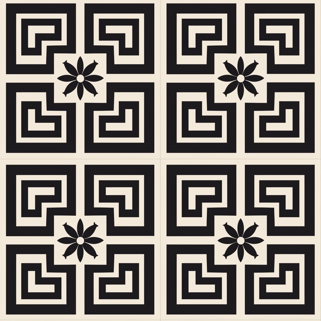 Endless Greek Key: Craft Paper Design, Seamless & Continuous