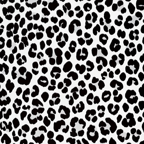 Seamless Jaguar Spot Pattern: Bold Black & White Design