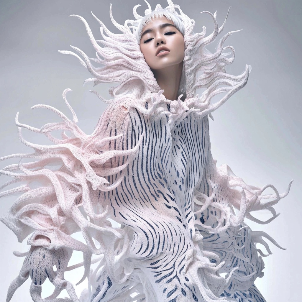 Futuristic Knitwear: Couture Meets 3D Artistry