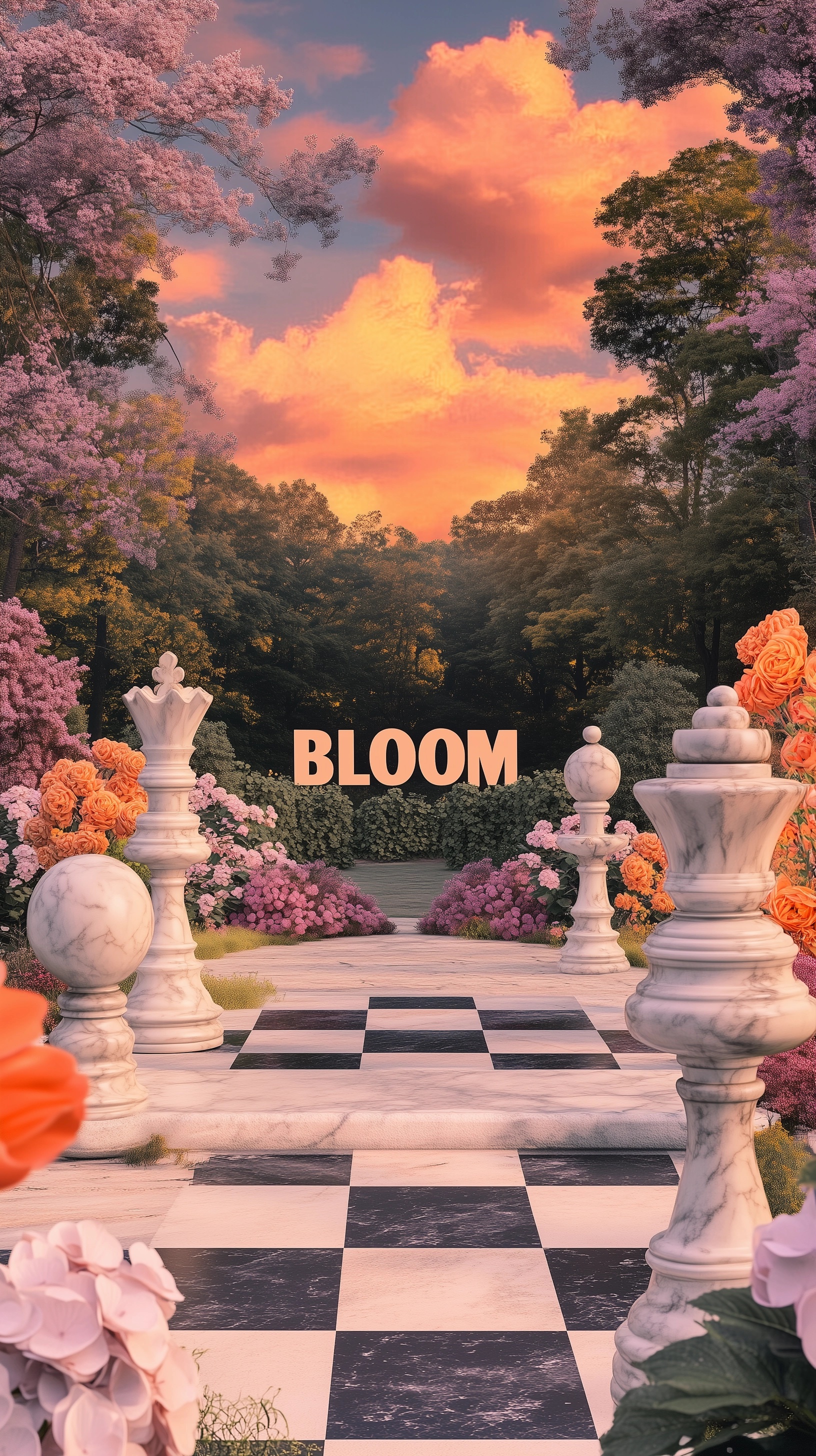 Bloom: A Vibrant Rococo Garden Chess Experience